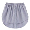 Plus Size Shirt Extender 0XL–5XL Detachable Fake Shirt Tail Underskirt for Sweaters & Blouses