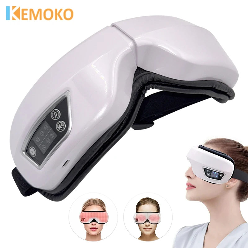 Smart Eye Massager – Airbag Compress & Vibration Eye Care with Bluetooth Music Sleep Mask