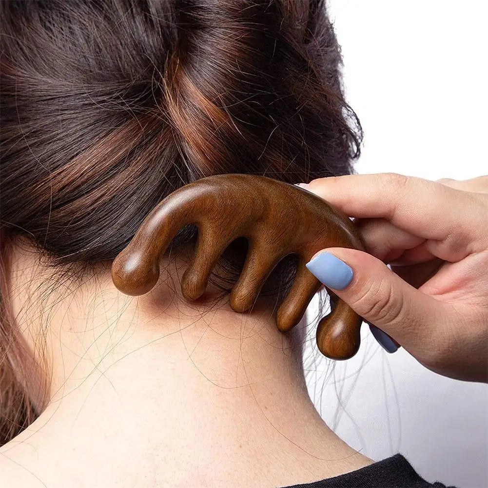 Five-Tooth Whale Scalp Massager Comb – Anti-Static Scalp Scraper & Body Massage Tool