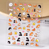 Christmas 3D Self-Adhesive Nail Stickers Gingerbread Snowflake Penguin Bell Holiday Nail Art Decals
