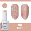 Glitter Gel Nail Polish 15ml Soak-Off UV/LED Base & Top Coat, 321 Colors