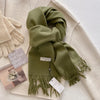 SENAIFEI Luxury Winter Wool Scarf for Women – Cashmere-Feel Pashmina Shawl Wrap, Thick Soft 30 x 200 cm (11.8 x 78.7 in)