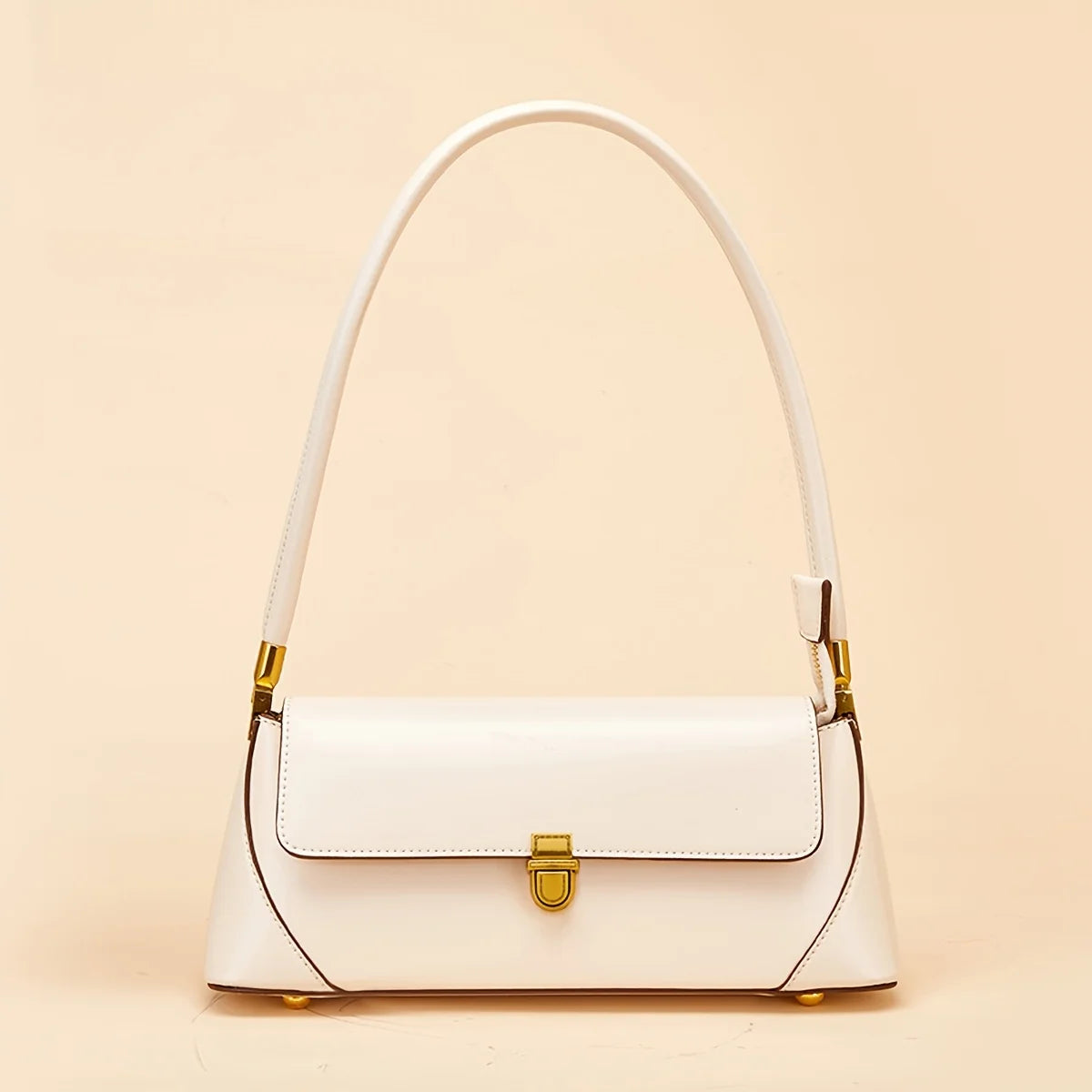 JILL MILL Women's PU Baguette Shoulder Bag – Retro Underarm Handbag