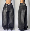 Women's Oversized Baggy Wide-Leg Cargo Jeans with Pockets, Hip Hop Street Style (Unisex)