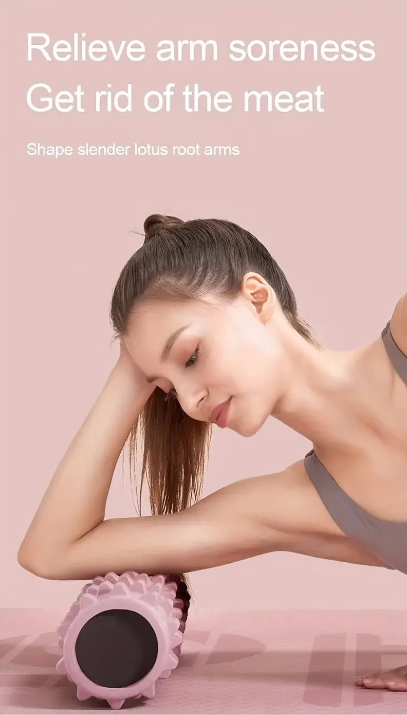 Yoga Foam Roller – Soft Pilates & Fitness Massage Roller for Back, Myofascial Release & Muscle Recovery