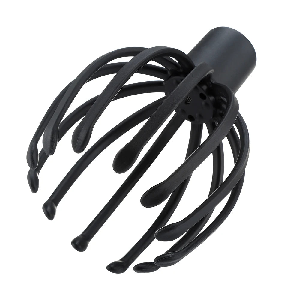 USB Rechargeable 3-Speed 3D Octopus Scalp Massager — Hands-Free Electric Head Scratcher for Stress Relief & Hair Stimulation
