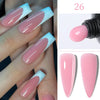 15ml (0.5 fl oz) Quick Extension Gel Nail Polish Nude Milk White Builder Hard Gel Varnish UV/LED