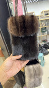 Real Mink Fur Crossbody Bag for Women – Phone Shoulder Messenger Winter Handbag