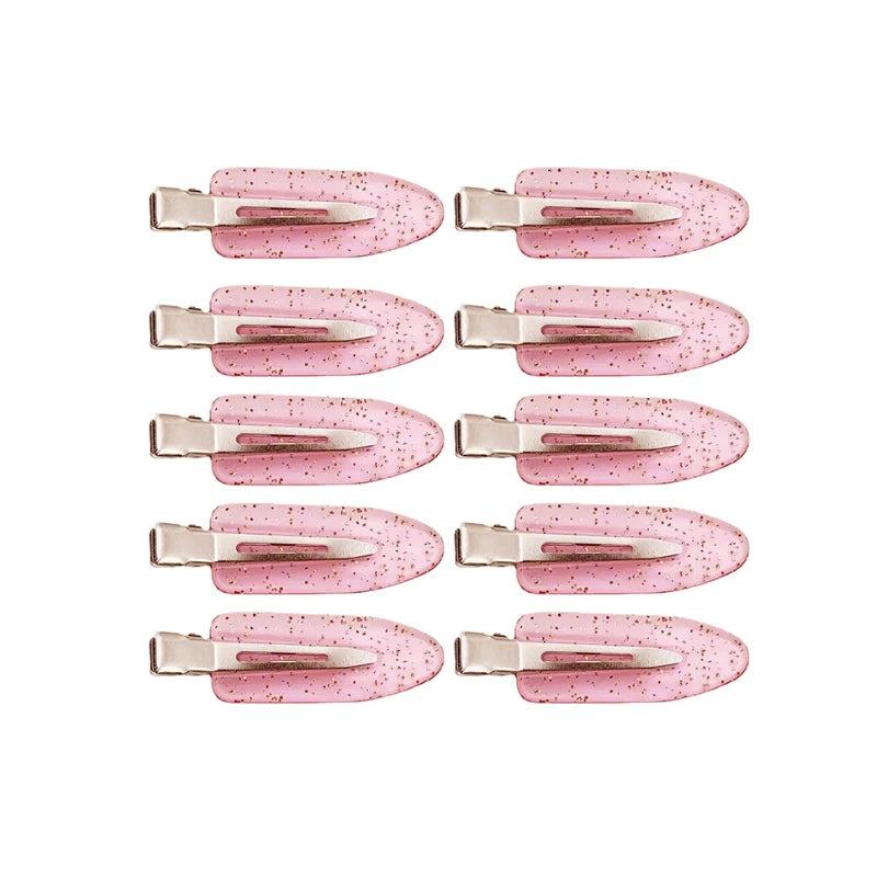 Molans 10-Pack No-Bend Seamless Hair Clips Set - Side Bangs Barrettes for Makeup, Face Washing & Styling