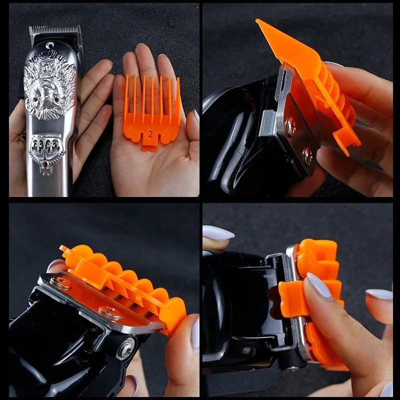 10-Pack Universal Hair Clipper Guide Comb Attachments Plastic Trimmer Guards for Men Barber & Salon