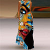 Vintage Print Boho Maxi Dress – Sleeveless V-Neck A-Line Beach Sundress with Pockets