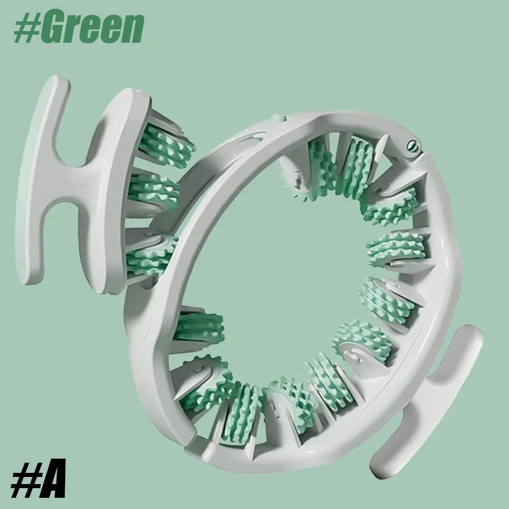 14-Wheel Anticellulite Massage Roller — Full-Coverage Leg & Body Massager for Neck, Shoulders, Abdomen