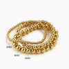 Stackable Stainless Steel Beaded Bracelet – Unisex 2mm/5mm/8mm Ball Beads, Gold & Silver
