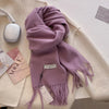 SENAIFEI Luxury Winter Wool Scarf for Women – Cashmere-Feel Pashmina Shawl Wrap, Thick Soft 30 x 200 cm (11.8 x 78.7 in)