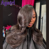 Ginger Brown Brazilian Remy Human Hair Lace Front Wig 13x6/13x4 Transparent Lace Pre-Plucked Body Wave 200% Density 30in (76 cm)