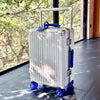 Aluminum Frame Rolling Luggage with Wide Handle, 360-Degree Silent Colorful Spinner Wheels and TSA Lock — 20/24/26/28 Inch (35–77 cm) Trolley Suitcase