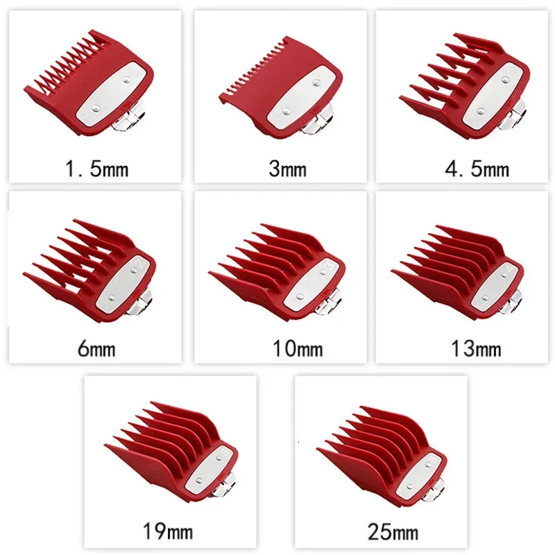 Kemei Rechargeable Cordless Hair Clipper, Professional Men's Trimmer with Limit Combs, 3-Hour Run Time