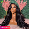 Ombre Ginger Brown 13x6 Transparent Lace Frontal Human Hair Wig — Body Wave, Pre-Plucked, 12A Lace Closure, 26+ in (66+ cm)