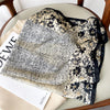 Luxury Horse Print Silk-Feel Square Scarf 70 x 70 cm (27.6 x 27.6 in) – Women's Neck, Hair, Foulard, Bandana