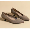 Women's Pointed-Toe Knit Slingback Pumps, Breathable Latex Insole & Anti-Slip Rubber Sole, 3.5 cm (1.38 in) Mid Heel