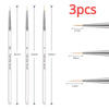 Professional Nail Art Liner Brush Set — Striping & Detailing Pens, 6–25 mm (0.24–0.98 in) Tips