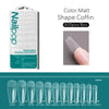 600-Piece Full Cover False Nail Tips Acrylic Nail Capsules Clear Semi-Matte Stiletto Coffin Almond Square Oval