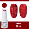 Glitter Gel Nail Polish 15ml Soak-Off UV/LED Base & Top Coat, 321 Colors