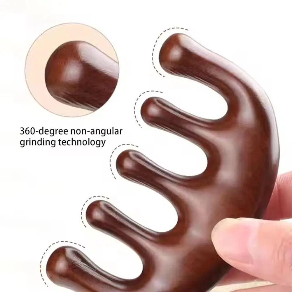 Five-Tooth Whale Scalp Massager Comb – Anti-Static Scalp Scraper & Body Massage Tool