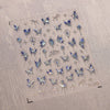 Gold Snowflake & Snowman 3D Self-Adhesive Christmas Nail Stickers with Rhinestones, 10.3 x 8 cm (4.06 x 3.15 in) Sheet