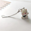 Fluffy 3D Animal Resin Keychain – Alpaca, Elk, Capybara & Goose Cute Bag Charm