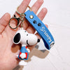 Snoopy Cute Doll Keychain Silicone Car Couple Key Pendant Bag Small Pendant Creative Keychain