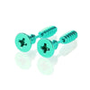 2-Pack Punk Stainless Steel Nail Spike Stud Earrings for Men & Women - Gold & Black Cartilage Tragus Helix Piercing