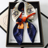 Satin Square Scarf 70cm (27.6 in) Silk-Look Polyester Neck & Hair Tie Bandana for Women Floral Headscarf Hijab