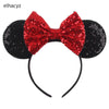 Disney Minnie Sequin Ear Headband with Polka Dot Bow, Girls & Women Party Hairband, Kids DIY Hair Accessory