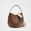 Women's PU Leather Bucket Bag – Designer Shoulder Handbag & Removable Wallet Crossbody
