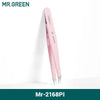 Colorful Stainless Steel Slanted Tip Eyebrow Tweezers – Precision Fine Hair Puller & Makeup Tool