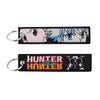 Anime Embroidered Keychain Double-Sided Key Fob 3 x 13 cm (1.2 x 5.1 in) for Backpacks Cars Motorcycles Gift
