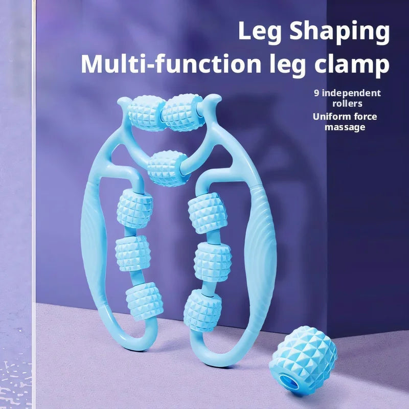360° Leg Massager Roller – Thigh & Calf Clamp Foam Roller for Slimming and Muscle Relief