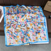 Polyester Satin-Look Square Scarf 70 x 70 cm (27.6 x 27.6 in), Cat Print Headscarf, Neck Wrap, Bandana for Women