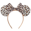 Disney Sequined Mouse Ear Headband with Rainbow Bow, Festival Party Hairband for Women & Girls