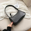Retro Soft PU Leather Small Underarm Shoulder Bag with Top Handle for Women