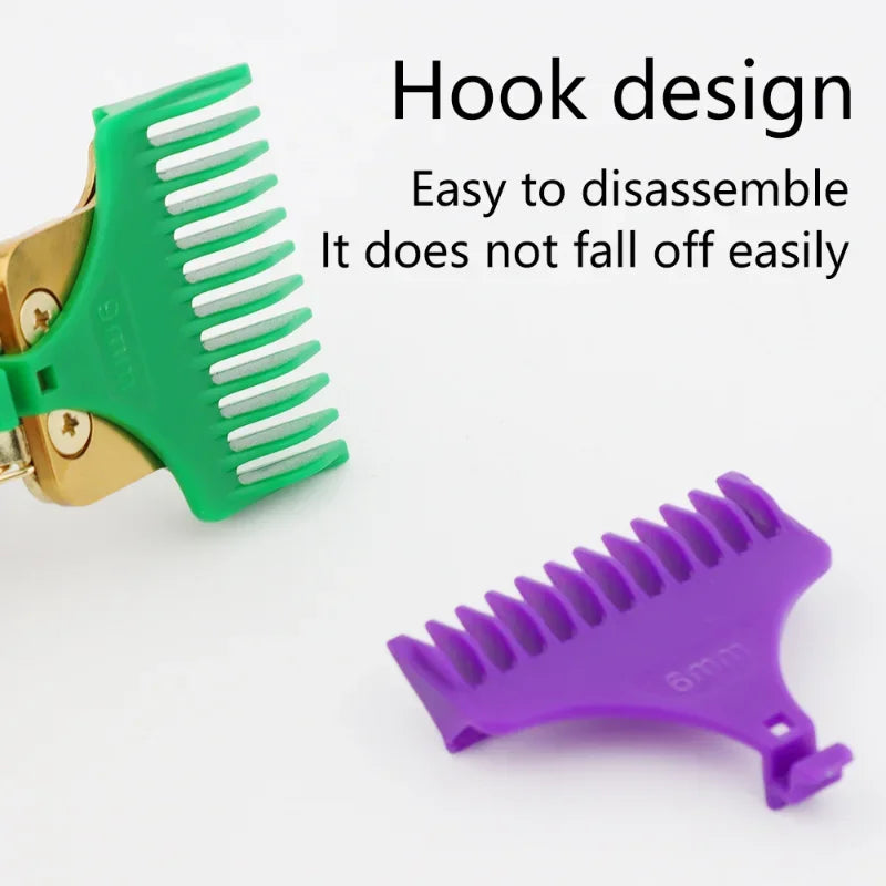 6-Pack Hair Clipper Guard Set – 1mm (0.04") 2mm (0.08") 3mm (0.12") 4mm (0.16") 6mm (0.24") 9mm (0.35") – Universal Trimmer Guide Combs for Hair Cutting & Styling