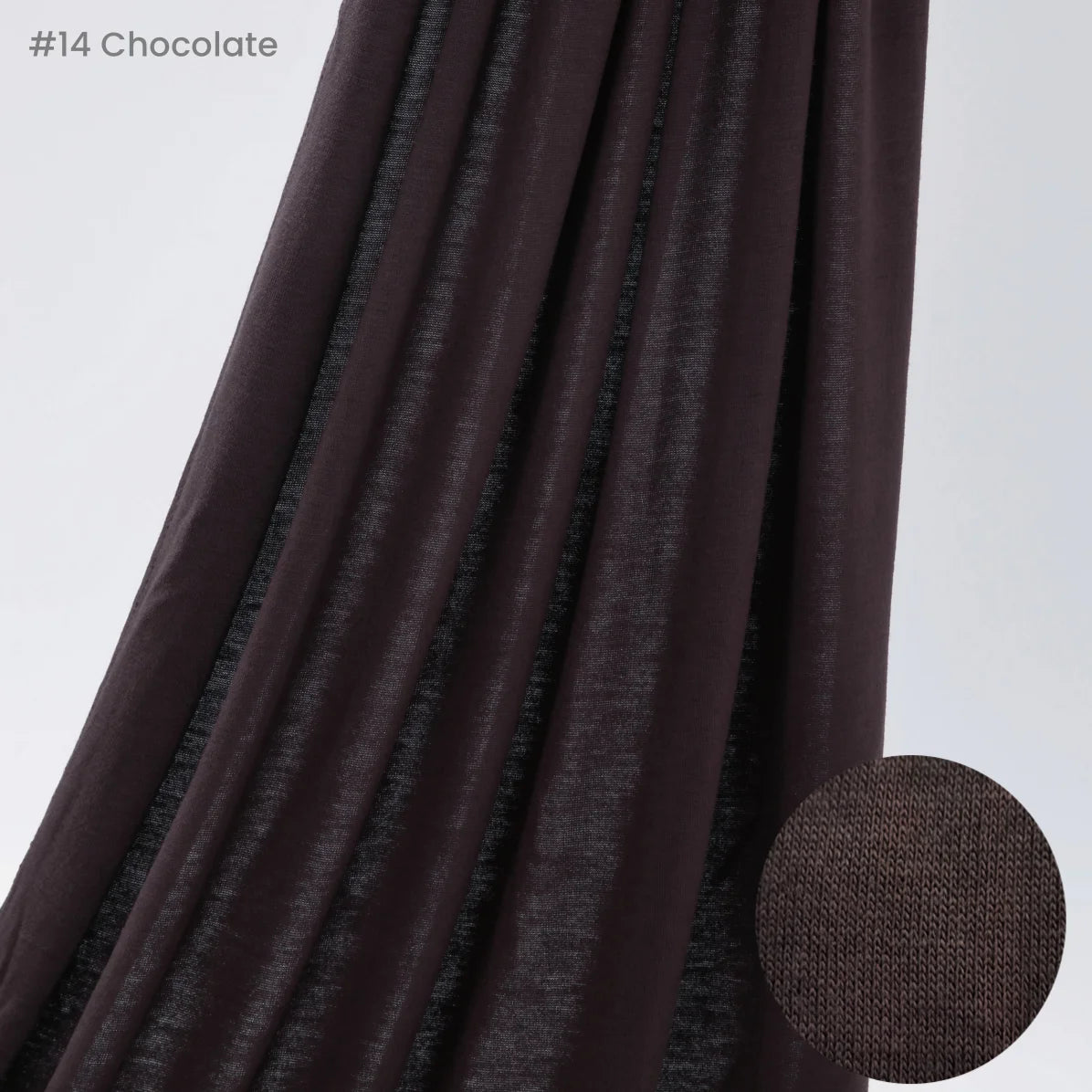 Jersey Hijab Scarf 170 x 60 cm (67 x 24 in) - Stretchy Cotton-Spandex Long Shawl | 29 Solid Colors Muslim Headscarf Turban Wrap