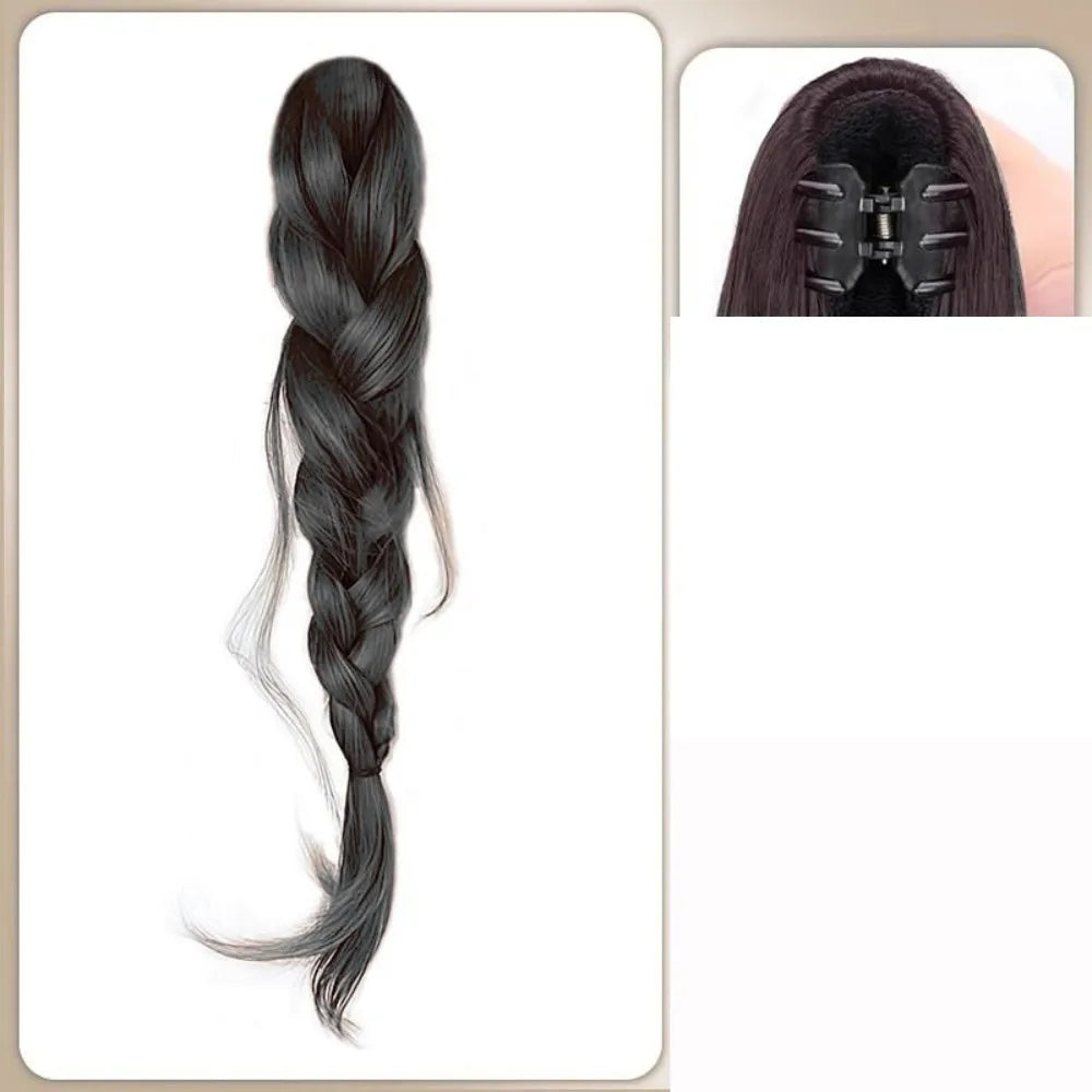 45cm (17.7in) Wired Fishtail Braid Low Ponytail Synthetic Hair Extension – Shapeable Twisted Braid