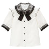Kawaii Jirai Kei Lolita Y2K Peter Pan Collar Blouse Long Sleeve Cute Japanese-Style Aesthetic Top