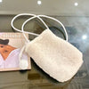 Luxury Sheepskin Wool Fur Phone Crossbody Bag - Genuine Leather Mini Shoulder Purse for Women, Winter Fur Sling Pouch