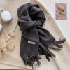 SENAIFEI Luxury Winter Wool Scarf for Women – Cashmere-Feel Pashmina Shawl Wrap, Thick Soft 30 x 200 cm (11.8 x 78.7 in)