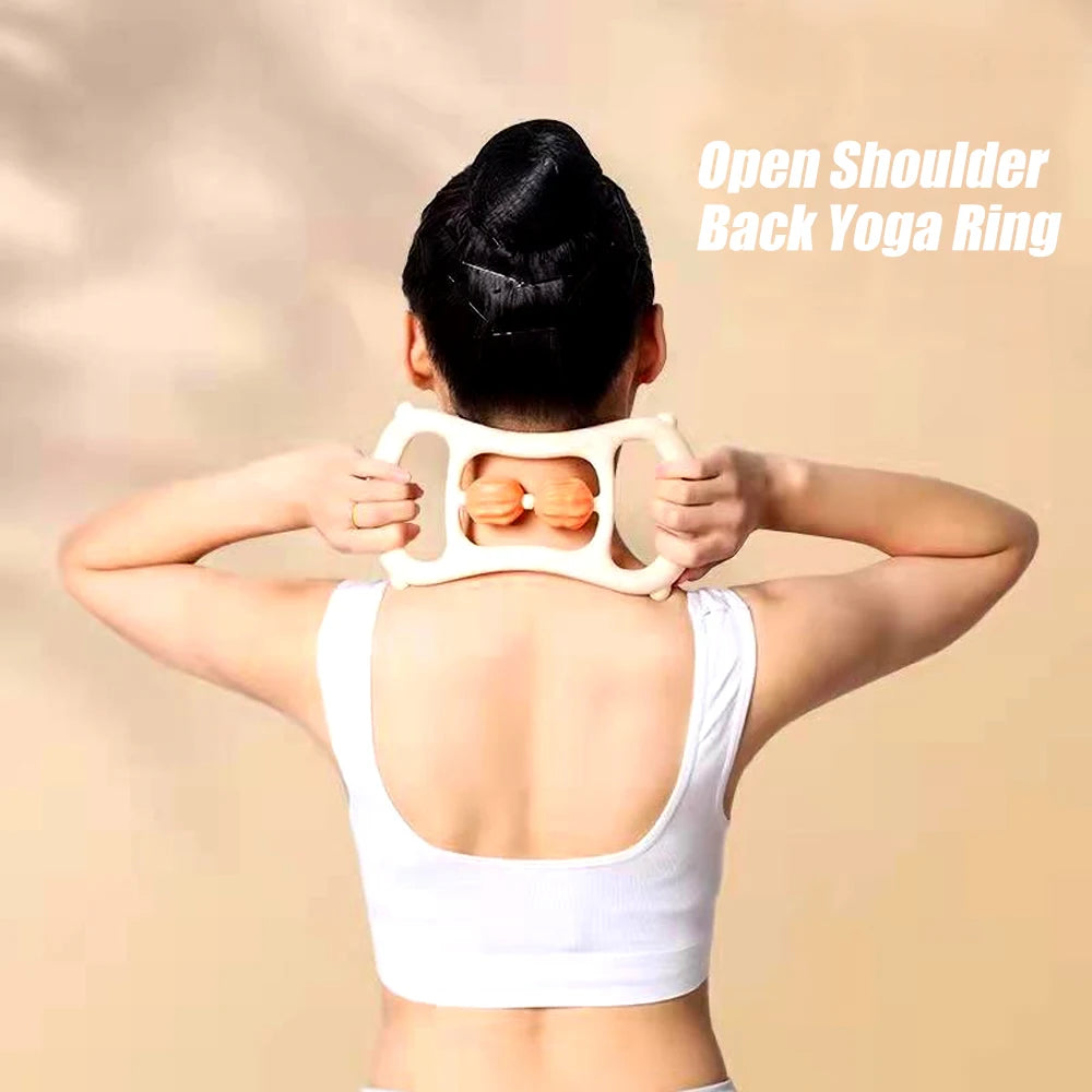 9-Wheel Handheld Deep Tissue Muscle Roller Stick — Myofascial & Trigger Point Massager for Neck, Thighs, Calves & Legs