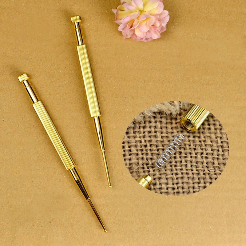 Pure Copper Acupressure Pen - Ear & Body Acupoint Massager, Portable Acupuncture Trigger Point Tool