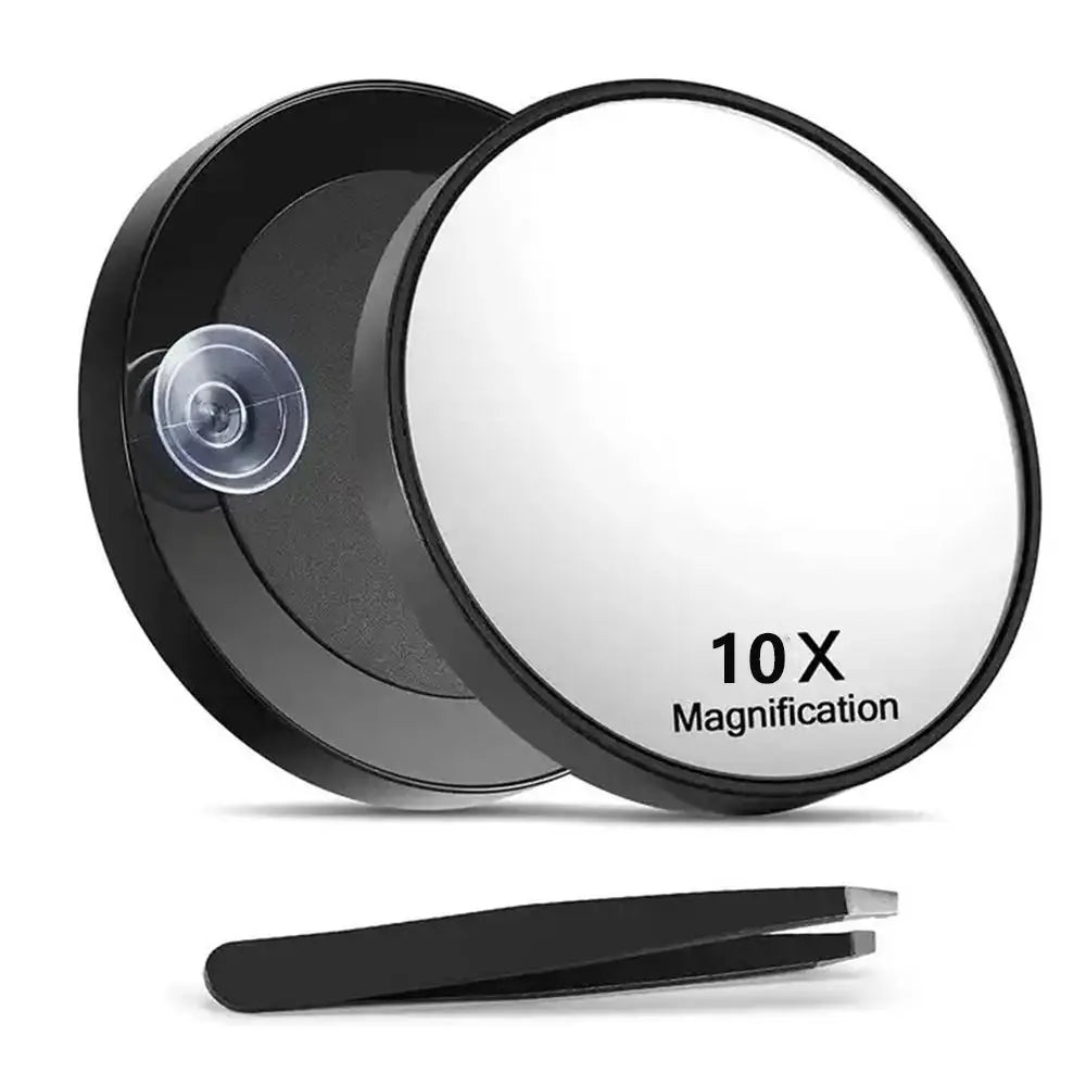 10x 20x 30x Blackhead Magnifying Mirror 3.5in (8.8cm) High-Definition Round Cosmetic Makeup Mirror with Suction Cups